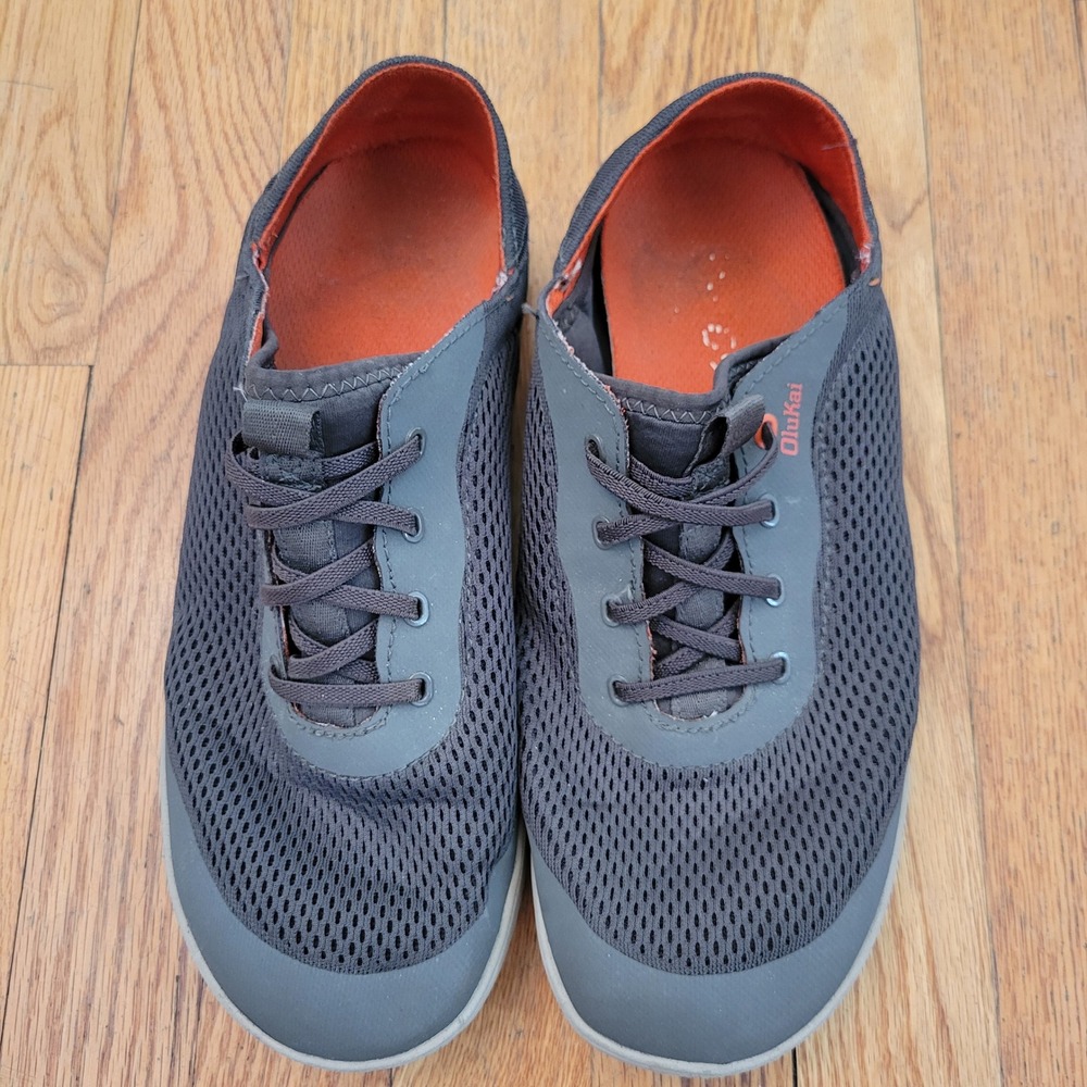 OluKai Moku Pae Gray Mesh Water Shoes Sneakers 9 Summer Comfort Lightweight - Picture 2 of 8